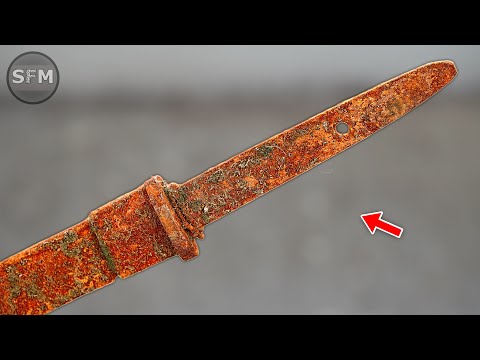 Restoration Forgotten Japanese SWORD Blade - From Rust to Glory