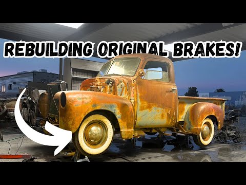 1948 Chevy truck gets NEW brakes after 58 years ! Budget transformation!