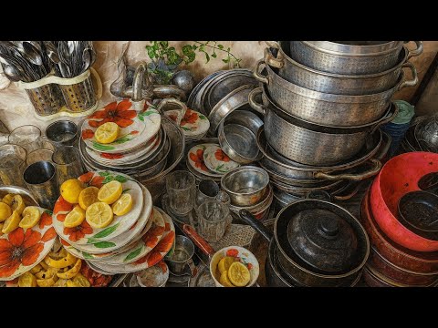 Relaxing Dishwashing Sounds | Satisfying Hand Washing Dishes ASMR for Deep Relaxation..