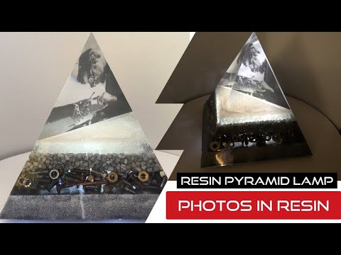 How to Make a Resin Memorial Pyramid Nightlight - Photos in Resin