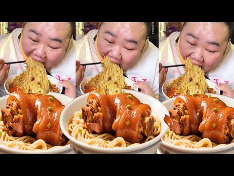 【Gourmet Challenge] Challenge to eat Guangzhou Pork Foot Noodles for 180 yuan! The pork is soft  ch