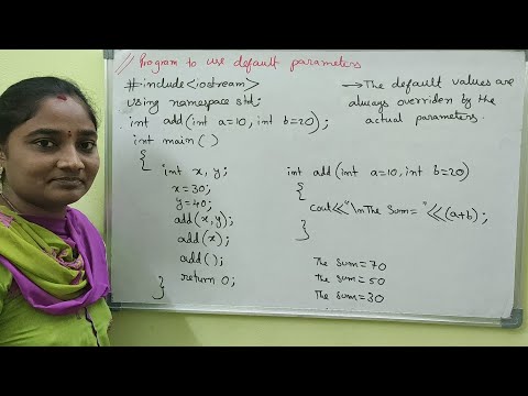 CPP||Default Arguments in C++||CPP Both in Telugu And English || Telugu Scit Tutorials