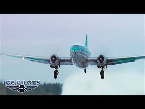 Attempting To Land 47,000-Pound C-46 On Melting Ice | S1 E10 FULL EPISODE | Ice Pilots