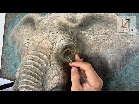 How I Made a 3D Elephant Head That Pops Out of the Canvas