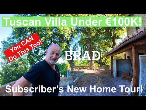 Brave BradsWorld Subscriber Buys Stunning Tuscan Villa. Hear His Story! See the House and Plans! 🏡🇮🇹
