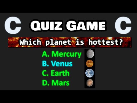 Let's code a QUIZ GAME with C programming! 💯