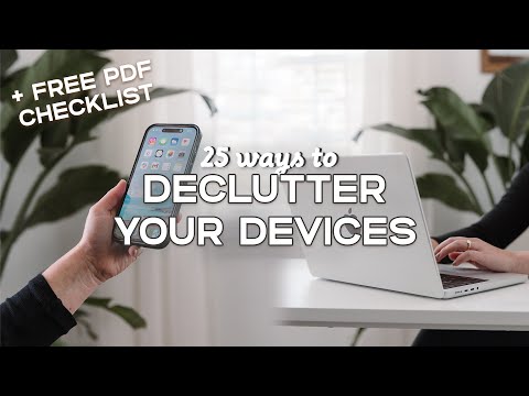 How To DECLUTTER Your DIGITAL LIFE π₯οΈ | 25 Steps To Organize Your Laptop, Phone & Hard Drives