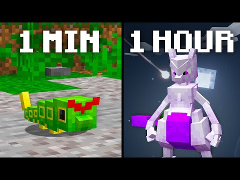1 Min VS 1 Hour to Catch Pokemon, then Battle My Rival!