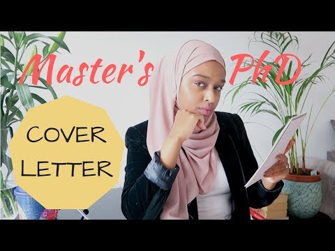 How To Successfully Write A PhD/Master's Application!