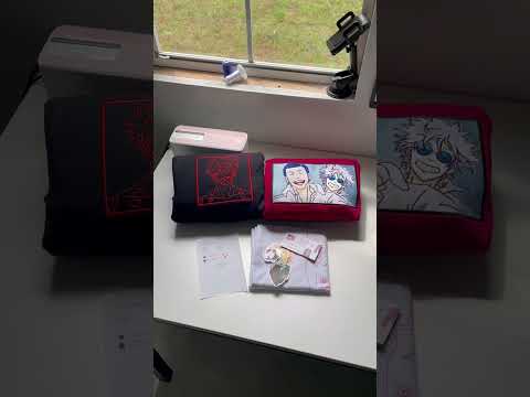 Packing An Order🤍- #smallbusiness #anime #jjk #jujustukaisen #coolclothes #embroidery
