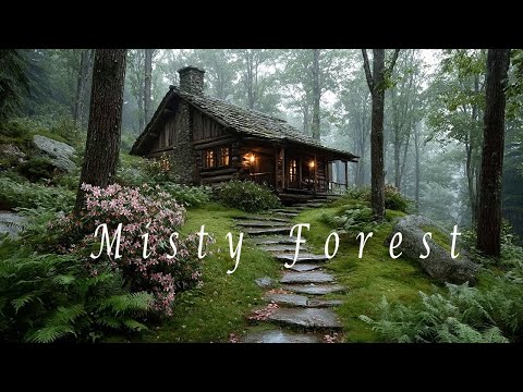 Misty Forest Cottage – Healing Meditation Music – Calming Nature Ambience for Deep Relaxation
