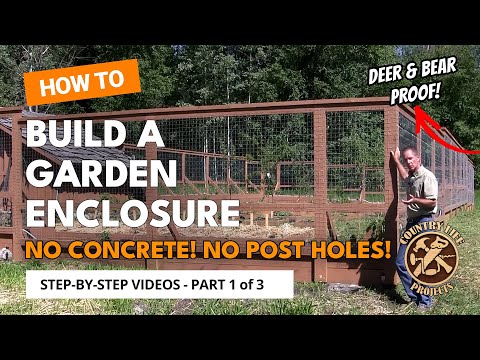 Build a Deer & Bear Proof Garden Fence With Raised Beds - Video 1 of 3