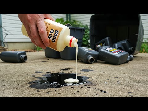 Never throw away used oil, just mix it with wood glue and you'll be surprised by the results