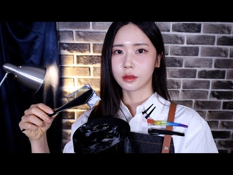 ASMR.sub Gentleman's Barber Shop | Wet Shave & Perm & Haircut & Shampoo & Whispered