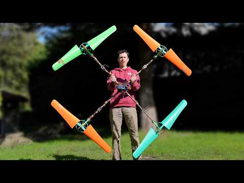 Huge 3D Printed Variable Pitch Quadcopter