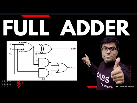 Full Adder in digital electronics | Full adder using half Adder | Full adder using two half adders
