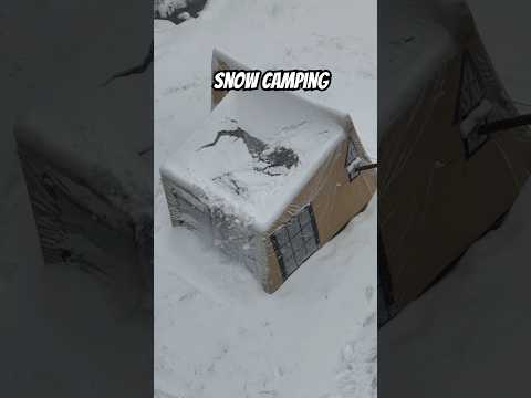 YOĞUN KAR YAĞIŞINDA ZORLU KAMP