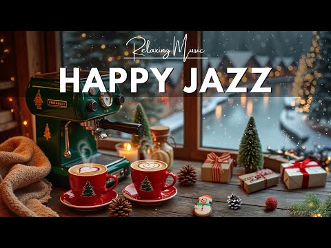 [December Jazz] ☕❄️ Happy Coffee Music and Smooth Bossa Nova Piano for Good Moods