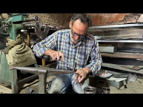 Watch This Metal Sheet Turn Into a Charcoal Water Boiler!