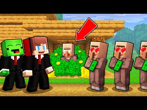 Villagers Made Mikey and JJ BILLIONAIRES in Minecraft (Maizen)