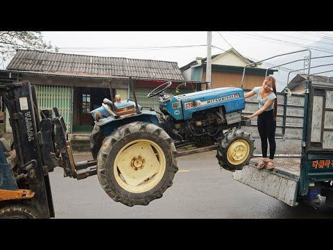 Genius Girl Brings a Dead MITSUBISHI Tractor Back to Life – Incredible Restoration Work!