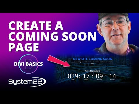 How To Create A Coming Soon Page With The Divi Theme 👈👈