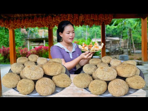 Recipe For Making Delicious Fried Chicken Wrapped in Sticky Rice to Sell at the Market - Daily Life.