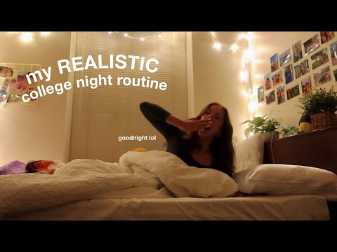 my REALISTIC college night routine & how I've improved my sleep