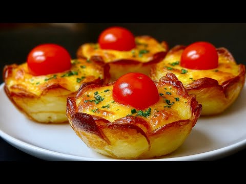 🎄Baskets with potatoes in 15 minutes! A Christmas meal that will surprise everyone!