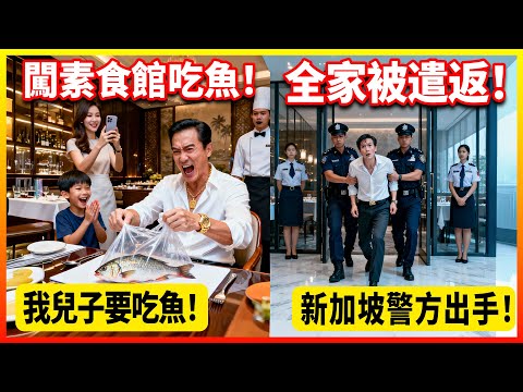 「我兒子要吃魚！」中國家庭帶活魚闖米其林素食館！怒罵服務生，新加坡警方出手，全場靜默！｜情感故事｜家庭故事｜有聲小說