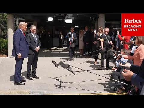BREAKING NEWS: Trump Takes Several Questions From Reporters Alongside UK PM Keir Starmer | G7