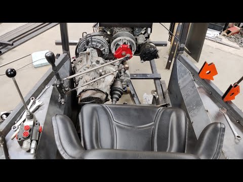 6x6 Mini Forwarder BUILD Ep.13 - Engine & Wheel Wells