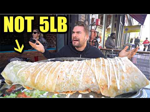 THIS "5LB" BURRITO CHALLENGE IS MUCH BIGGER THAN ADVERTISED... Joel Hansen