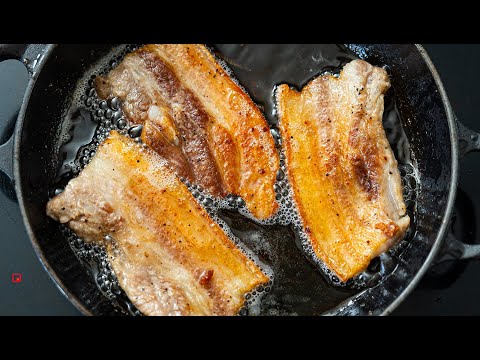 水煎豬五花與阿根廷青醬，三個步驟搞定！焦脆少油超好吃｜解暑降溫的酸爽醬汁｜食材好入手又簡單，學起來當拿手菜！