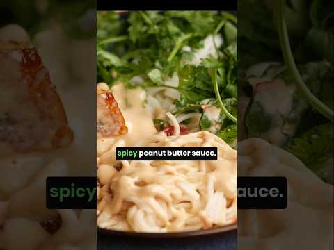 Peanut butter noodle bowl that's actually healthy #buddhabowl #healthyfood #easyrecipe