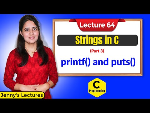 C_64 Strings in C- part 3 | printf and puts function in C
