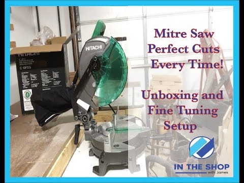 Mitre Saw Unboxing and setup for Fine Tuned Perfect Cuts