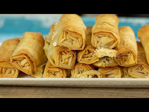 Cheesy Phyllo Rolls