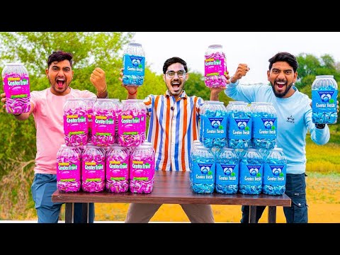 Center Fresh VS Center Fruit  Making Biggest Bubble   किस में बड़ा गुब्बारा बनेगा