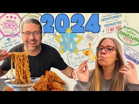 THE BEST FOOD WE ATE IN 2024!! Japan Mexico Europe South Korea