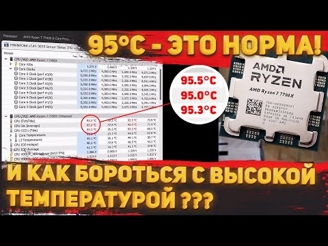 95°C - норма и Точка! Или как бороться с высокой температурой Ryzen 7 7700X ?