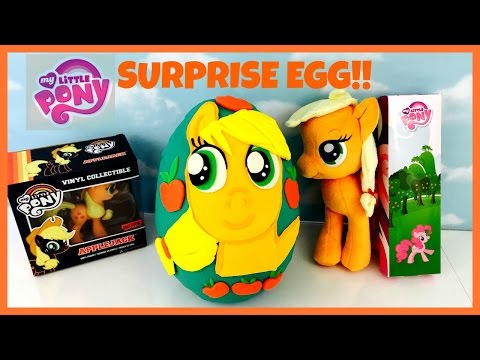 Giant MLP Applejack Play Doh Surprise Egg