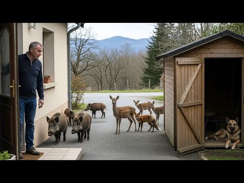 Un homme est coincé chez lui après que des animaux sauvages bloquent la sortie — la raison surprend
