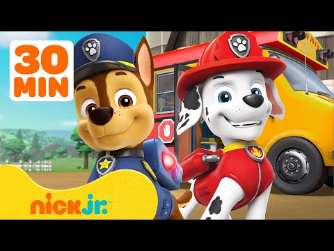 PAW Patrol's Best Back To School Rescues! 🚌🎒 #2 w/ Skye & Chase | 30 Minutes | Nick Jr.