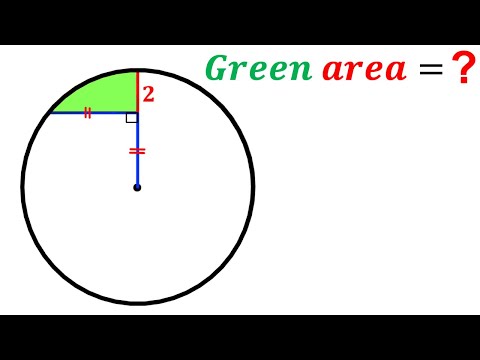 Can you find area of the Green shaded region? | (Circle) | #math #maths | #geometry | #viral
