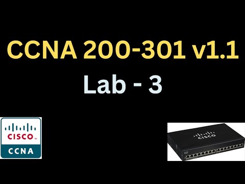 Free CCNA 200-301 v1.1 Lab 3 - CCNA VLAN Configuration