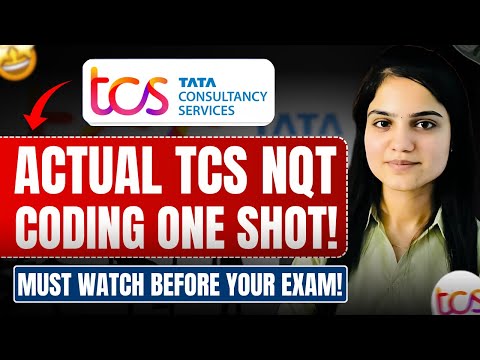 TCS NQT Coding One Shot 💻 | All Previous Year Questions with Solutions | Crack TCS in One Go!
