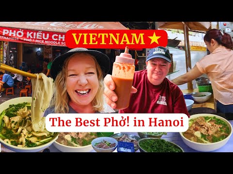Vietnam 🇻🇳 HANOI STREET FOOD! 🍜 Phở Hanoi Style 😋 (Vietnamese Noodle Soup)