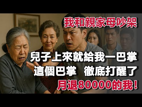 我和親家母吵架，兒子上來就給我一巴掌，這個巴掌，徹底打醒了月退80000的我！#夜讀人生 #朝夕書卷  #情感故事  #為人處世 #不肖子孫 #養老故事 #樂齡故事匯"