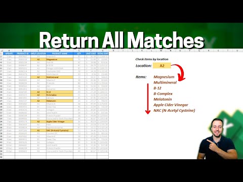How to Return Multiple Values in Excel Lookup Function | All Matches Results